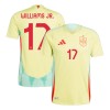 Maglia Spagna Williams JR 17 Secondo Euro 2024 Maniche Corte - Uomo